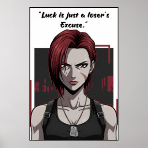 Revy – Black Lagoon Geluksquote Motivatieposter Poster