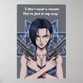 Revy – Black Lagoon Quote Poster (Voorkant)
