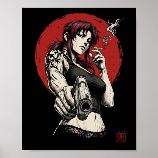 Revy Japanse Stijl Poster (Voorkant)