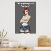 Revy – Make Your Peace Quote Poster | Anime Wall (Keuken)