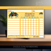 Reward Chart Jumping Spider Personalized Chores Notitieblok