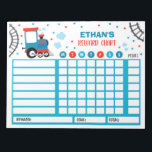 Reward Chart Monster Train Personalized Chores Notitieblok<br><div class="desc">Personalized Reward Chore Routine Chart.</div>