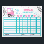 Reward Chart Monster Train Personalized Chores Notitieblok<br><div class="desc">Personalized Reward Chore Routine Chart.</div>