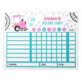 Reward Chart Monster Train Personalized Chores Notitieblok (Voorkant)
