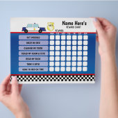 Reward Chart Personated Police Car Planner Kinder Flyer (Hand)