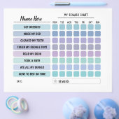 Reward Chart Personated Schedule Daily Fun Kinder Flyer (Enkel)