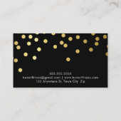 REWARD LOYALTY KAART glam confetti goud zwart (Achterkant)