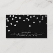 REWARD LOYALTY KAART glam confetti zilver zwart (Achterkant)