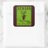Reward Poker Pete Vierkante Sticker (Tas)