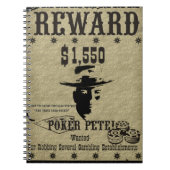 Reward Poster Poker Pete Notitieboek (Voorkant)