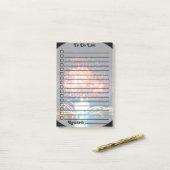 Reward to Do List | Golden/blauw vuurwerk | Foto Post-it® Notes (Op bureau)