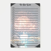 Reward to Do List | Golden/blauw vuurwerk | Foto