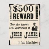 Reward voor Jesse James Briefkaart (Voorkant)