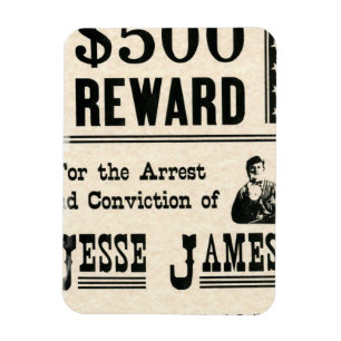 Reward voor Jesse James Magneet