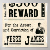 Reward voor Jesse James Poster (Voorkant)