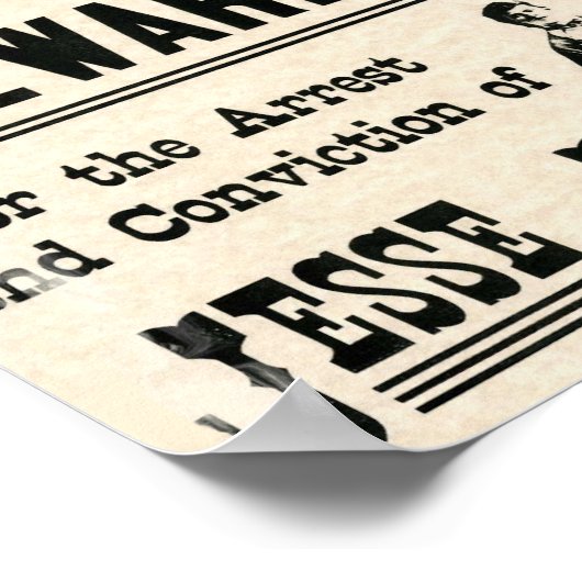 Reward voor Jesse James Poster (Hoek)