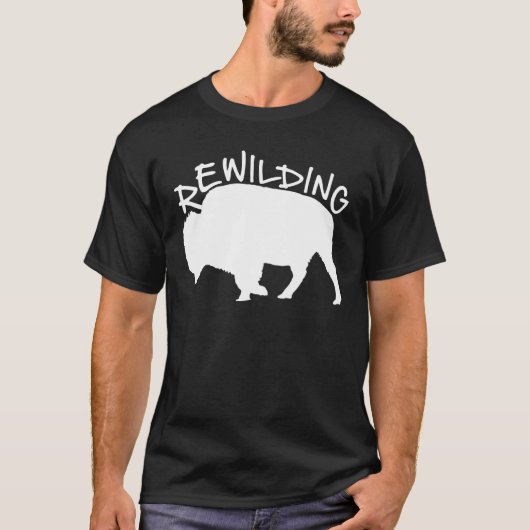 rewilding wisent bison t-shirt (Voorkant)
