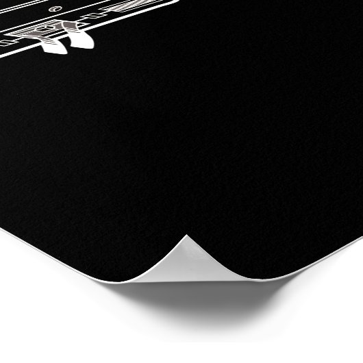 Rewind Cassette Pencil 90s Humor Poster (Hoek)