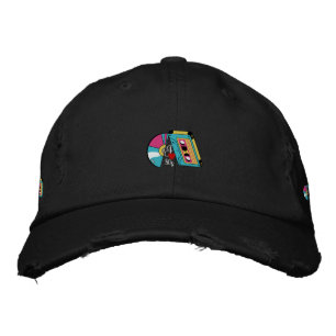 Rewind Rad Dad Pet: jaren 80 Beat Headwear Geborduurde Pet