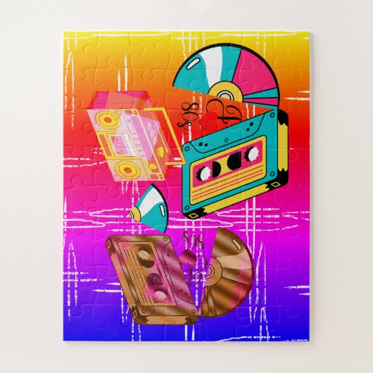 Rewind Reality Puzzle: 80s Remix Assemblage Legpuzzel (Verticaal)