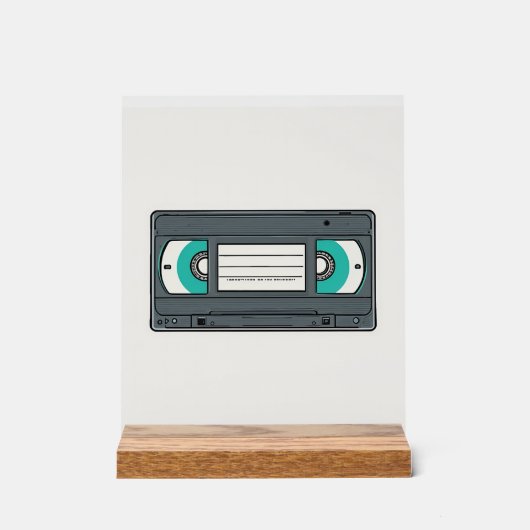Rewind to the Future: The VHS Legacy Acryl Bord (Voorkant)