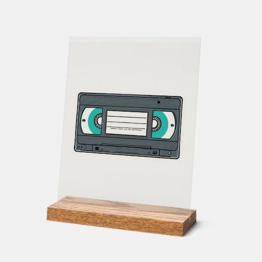 Rewind to the Future: The VHS Legacy Acryl Bord (Hoek)