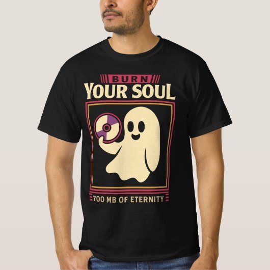 Rewind Your Life - Retro Skeleton Cassettebandje T-shirt (Voorkant)