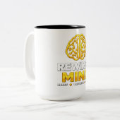 Rewired Mind Logo Mok - Zwarte Koffiemok (Voorkant links)