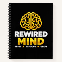 Rewired Mind Logo Spiraal Notebook - Zwarte Journa