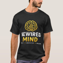 Rewired Mind Logo T-shirt — Zwart Vertrouwen & Men