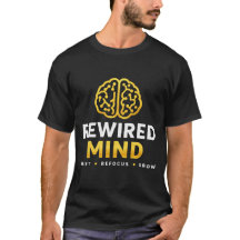 Rewired Mind Logo T-shirt — Zwart Vertrouwen & Men
