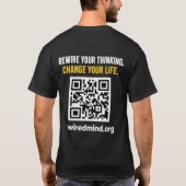 Rewired Mind Logo T-shirt — Zwart Vertrouwen & Men (Achterkant)