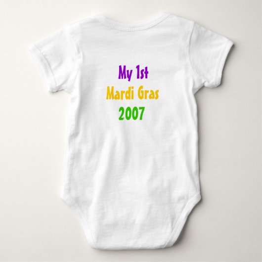 Rex, 1st Mardi Gras Romper (Achterkant)
