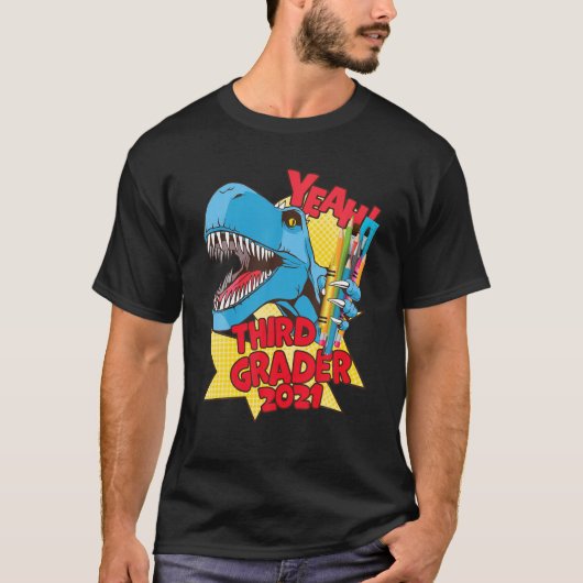 Rex 3Rd Grader 2021 - 2Nd Grad Graduation - Third T-shirt (Voorkant)