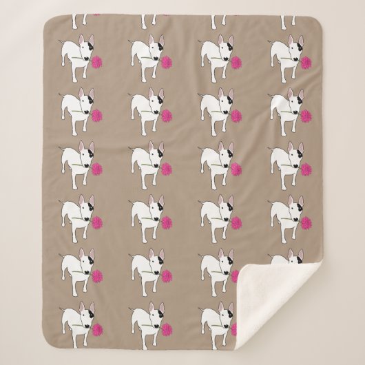 Rex.and flower Sherpa blanket Sherpa Deken (Voorkant)