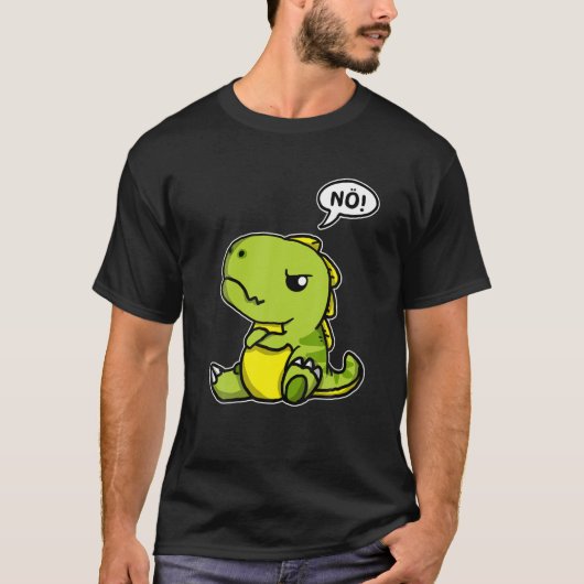 Rex Baby Dino met grappige verklaring T-shirt (Voorkant)