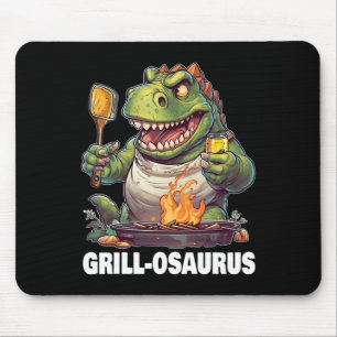 Rex BBQ Dinosaurus Grappige Vaderdag Grillen Muismat