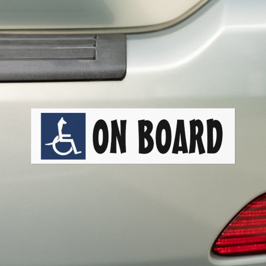 Rex Bumpersticker rolstoel (Op auto)