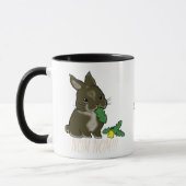 Rex bunny eats dandelion Tasse Mok (Links)