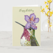 Rex de kalliope bulmingbird card kaart (Gele Bloem)