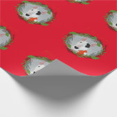 Rex de kerstomslag van de TV Terrier Cadeaupapier (Hoek)