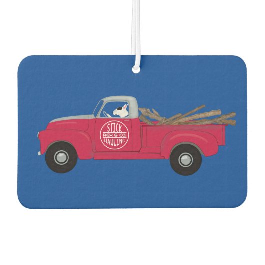 Rex De TV Terrier Auto Luchtverfrisser (Voorkant)