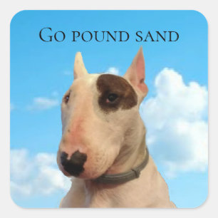 Rex De TV Terrier Go Pound Zand Stickers