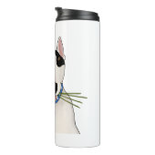 Rex De TV Terrier Rex met Bloemen Tumbler Thermosbeker (Geroteerd rechts)