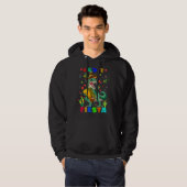 Rex Dinosaur Cinco De Mayo Mexican Party Lets Fies Hoodie (Voorkant volledig)