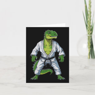 Rex Dinosaur Martial Arts Martial Artist Jiu-jitsu Kaart
