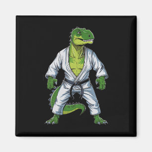 Rex Dinosaur Martial Arts Martial Artist Jiu-jitsu Magneet