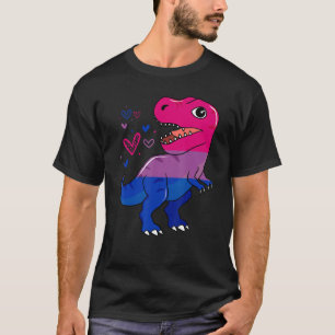 Rex Dinosaurus Biseksueel Vlag Biseksualiteit Prid T-shirt