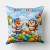 Rex en hoot balbak avontuur kussensloop kussen (Achterkant)