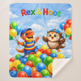 Rex en hoot balbak avontuur Sherpa Deken